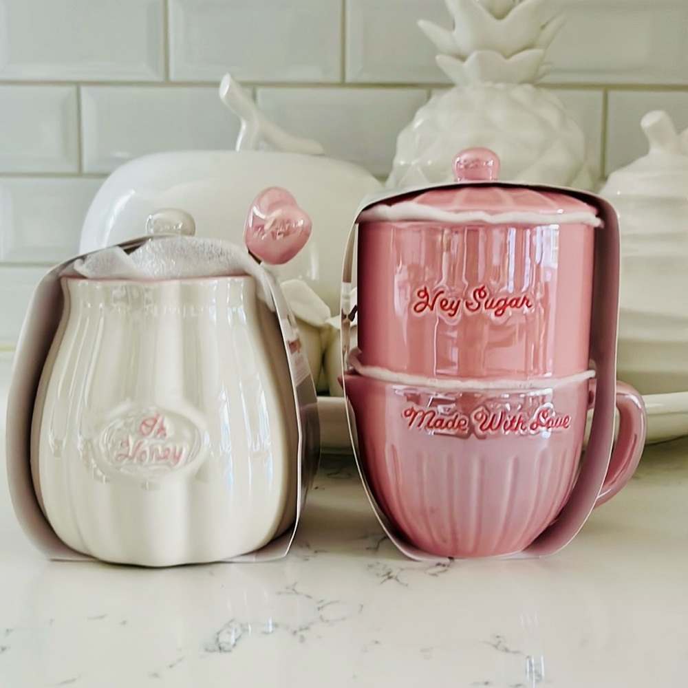 Target Bulleye’s Ceramic Honey Pot, Sugar and Creamer Set